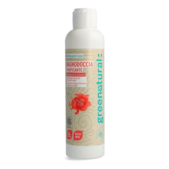 Greenatural Tonizujúci sprchový gél kardamóm a zázvor BIO 250 ml