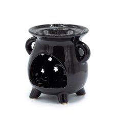 Kotlíková Aroma Lampa - Mesiac a Hviezdy - Čierna