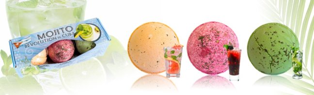 Šumivé bomby do kúpeľa Koktail - Mojito
