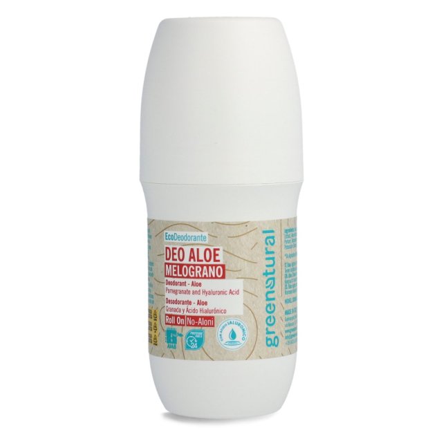 Greenatural Minerálny dezodorant s kyselinou hyalurónovou roll on granátové jablko BIO 75 ml