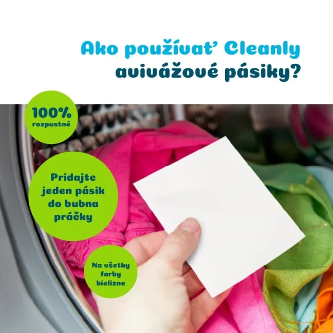 CleanlyEco Avivážové pásiky Levander, 64 pracích dávok