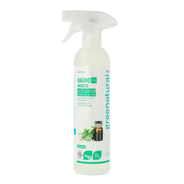 Greenatural Čistič na kúpeľne 2v1 mäta a tea tree 500 ml