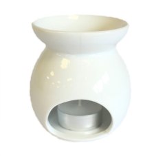 Malá Klasická Biela Aroma Lampa - Výrez Stromu