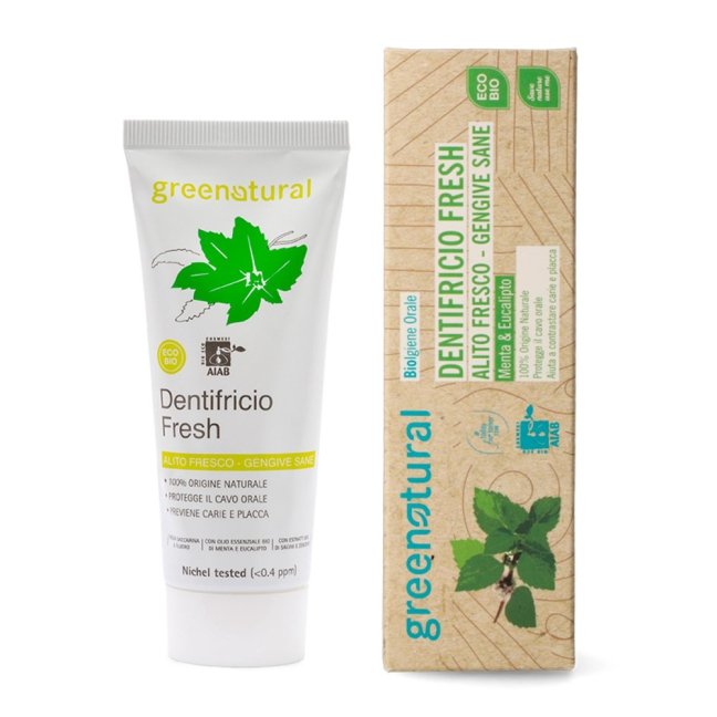 Greenatural Zubná pasta mäta a eukalyptus BIO 75 ml