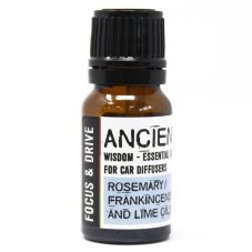 Ancient Wisdom Zmes Esenciálnych olejov pre Aroma Difuzéry do Auta - Sústreď sa a Šoféruj 10ml