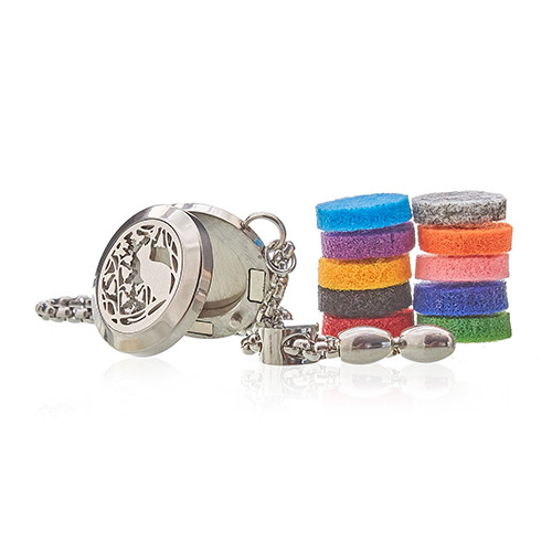 Aroma Náramok - Mačka a Kvety 20mm