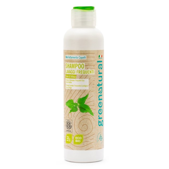 Greenatural Šampón pre všetky typy vlasov ľan a žihľava BIO 250 ml