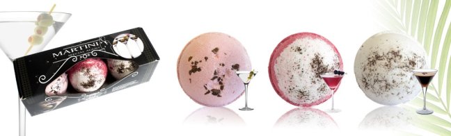 Šumivé bomby do kúpeľa Koktail - Martini