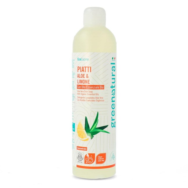 Greenatural Prostriedok na umývanie riadu aloe vera a citrón 500 ml