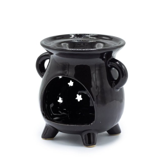 Kotlíková Aroma Lampa - Mesiac a Hviezdy - Čierna