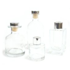 Štvorcová Vysoká Fľaša na Difúzor - Čistá - 100 ml