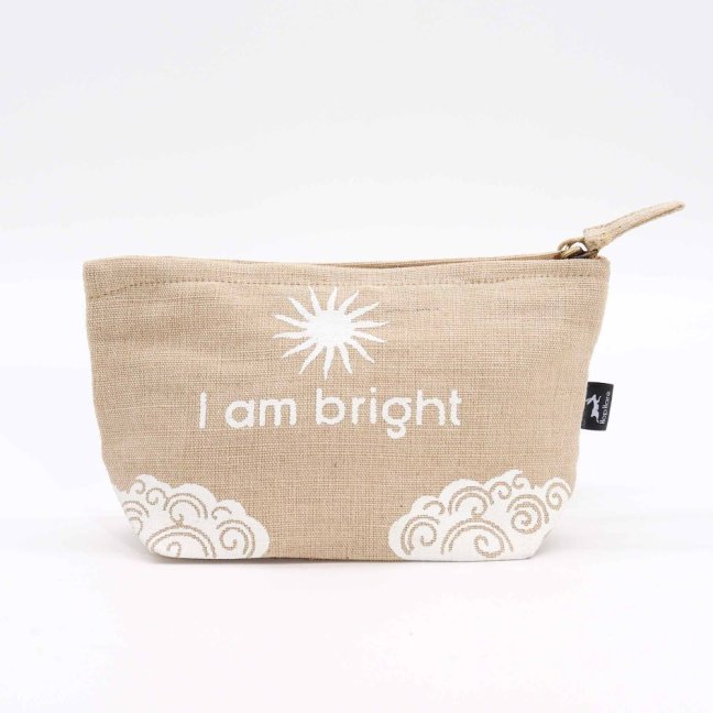 Jutové Hop Hare Vrecúško - I am Bright