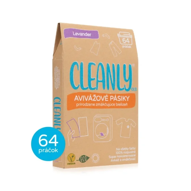 CleanlyEco Avivážové pásiky Levander, 64 pracích dávok