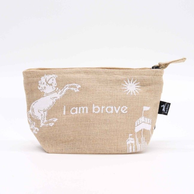 Jutové Hop Hare Vrecúško - I am Brave
