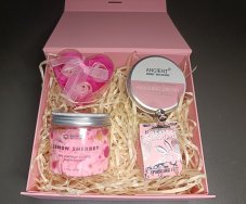 Darčekový balíček Care - malý ružový