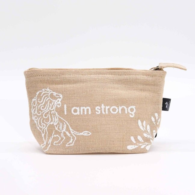 Jutové Hop Hare Vrecúško - I am Strong