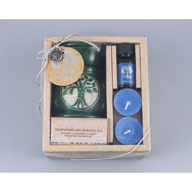 TREE OF LIFE aromalampa - vonný set "FOREST RAIN"