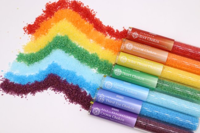 Čakrová Soľ do Kúpeľa - Darčeková Sada 7 ks