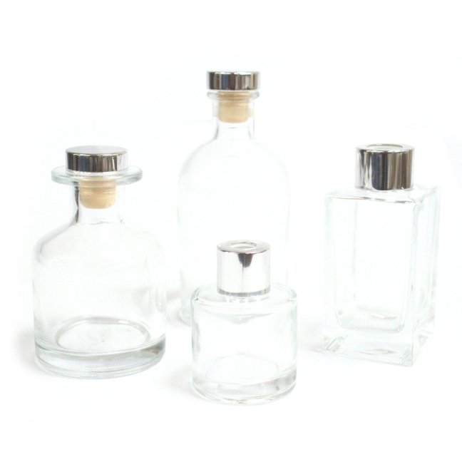 Oválna Alchymistická Fľaša na Difúzor - Čistá - 140 ml