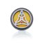 Difuzér do auta - Pewter Yoga Chakra - 30mm