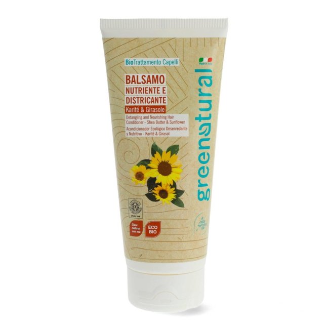 Greenatural Vyživujúci vlasový kondicionér bambucké maslo a slnečnicový olej BIO 200 ml