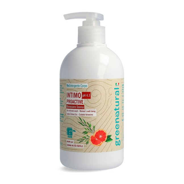 Greenatural Intímny umývací gél Proactive grapefruit a tea tree pH 4,3 BIO 500 ml